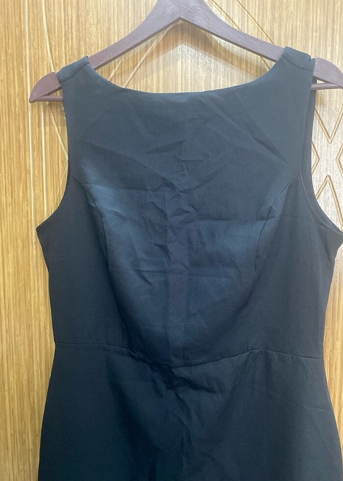 Klasik elbise 42 beden siyah - Görsel 3