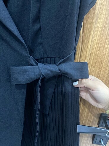 Ofis stili ceket elbise bağlama detaylı 42 beden - Görsel 5