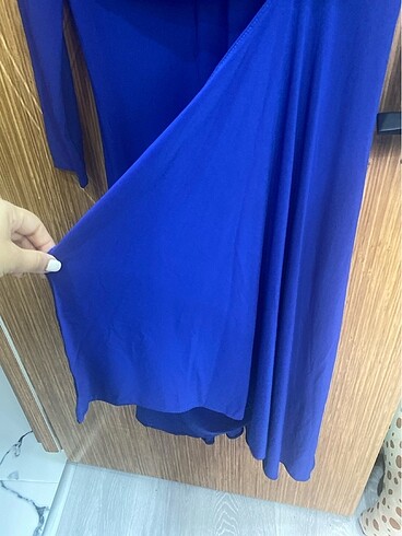 Lacivert gece elbisesi 42 beden - Görsel 5