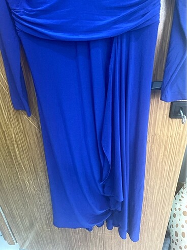 Lacivert gece elbisesi 42 beden - Görsel 6