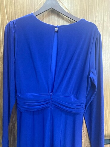 Lacivert gece elbisesi 42 beden - Görsel 8