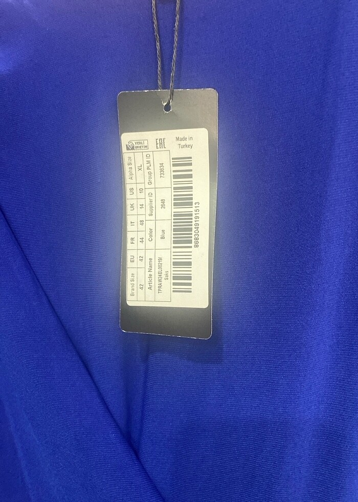 Lacivert gece elbisesi 42 beden - Görsel 3