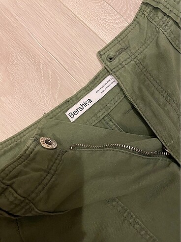 34 Beden haki Renk BERSHKA BAGGY JEAN KARGO PANTOLON