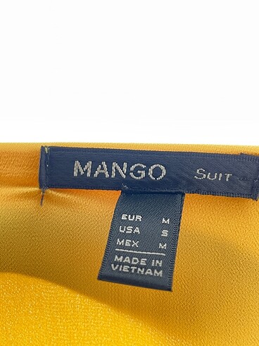 m Beden sarı Renk Mango Kısa Elbise %70 İndirimli.
