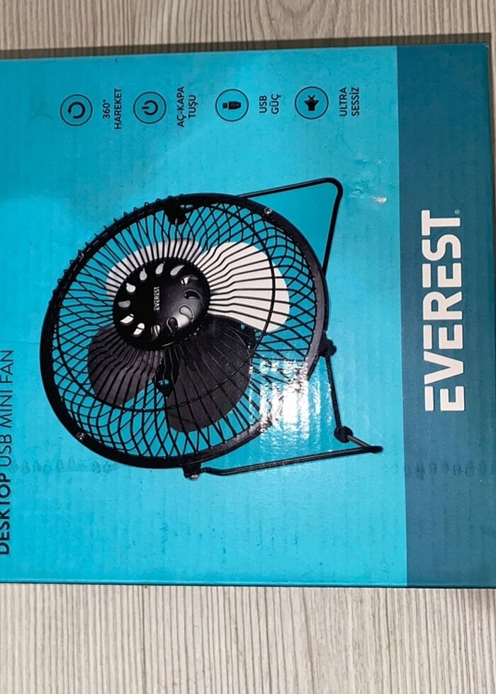 Everest mini masa fanı - Görsel 4