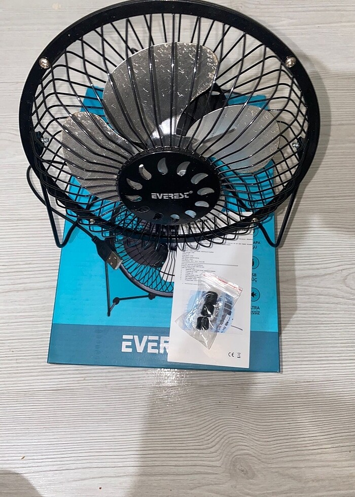 Everest mini masa fanı - Görsel 3