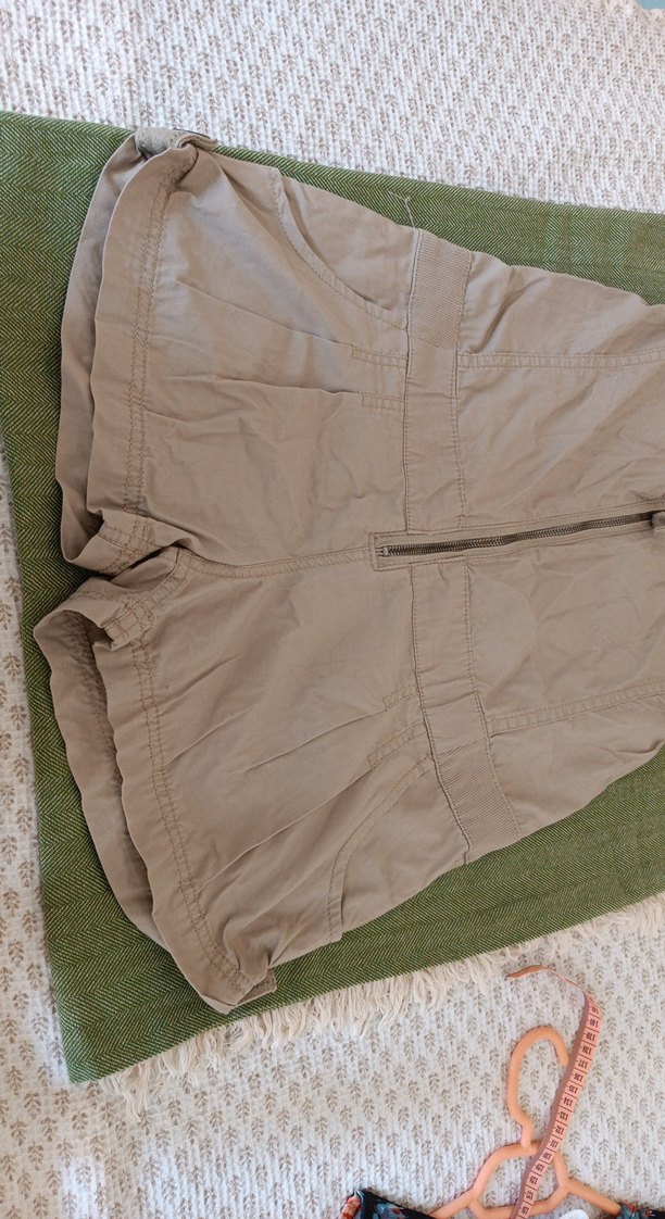 Bej Keten Straplez Mini Tulum - Görsel 3