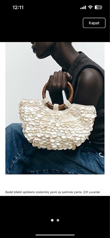 Zara pullu çanta