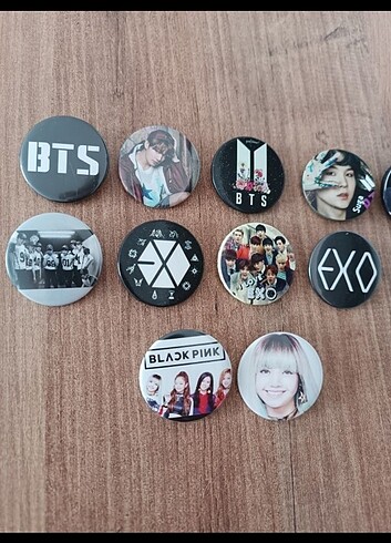 Kpop Rozetleri Bts Exo Blackpink