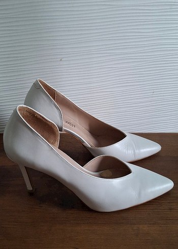 37 Beden Beyaz Stiletto Topuklu Kadın Ayakkabı