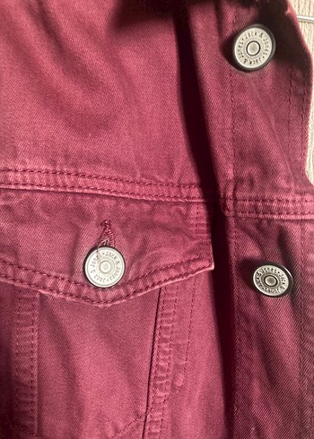 Bordo jack & jones Kadın Denim Ceket - Görsel 5