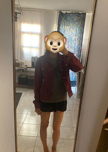 Bordo jack & jones Kadın Denim Ceket - Görsel 2