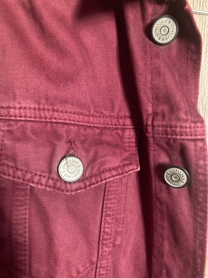 Bordo jack & jones Kadın Denim Ceket - Görsel 5