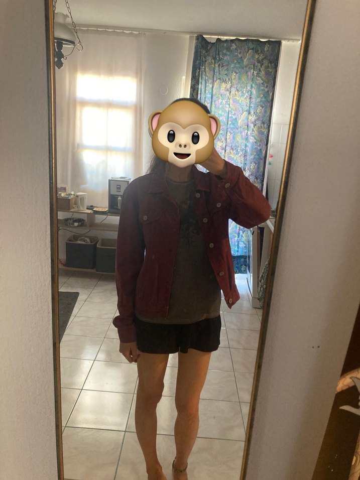 Bordo jack & jones Kadın Denim Ceket - Görsel 2