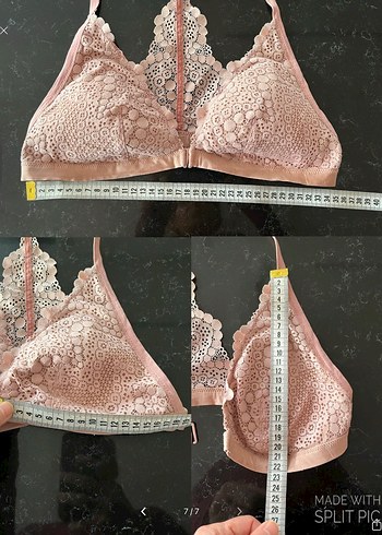 m Beden H&M pudra Bohem Dantel Bralet
