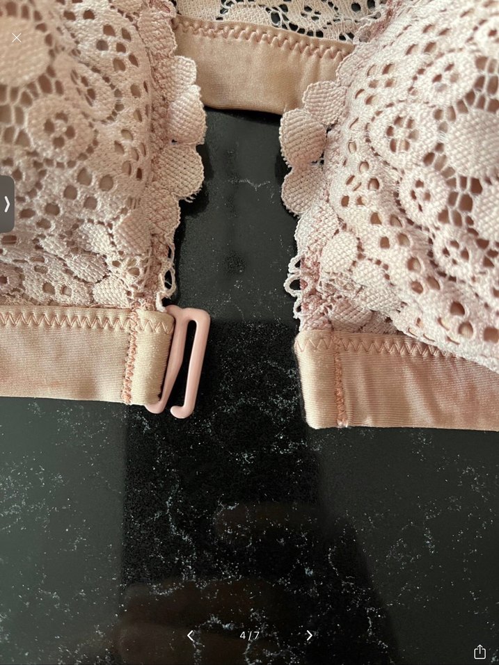H&M pudra Bohem Dantel Bralet - Görsel 4