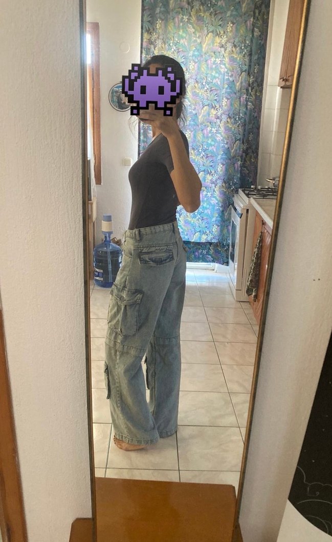 Bershka Kargo pantolon Jean - Görsel 4