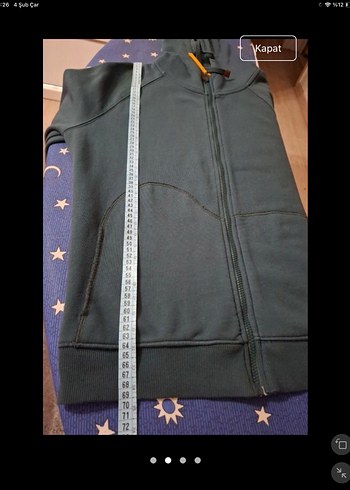 Kaft Kapüşonlu Fermuarlı Erkek Sweatshirt - Görsel 4