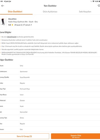 Kalenji koşu Eşofman Altı, suya dayanıklı - Görsel 5