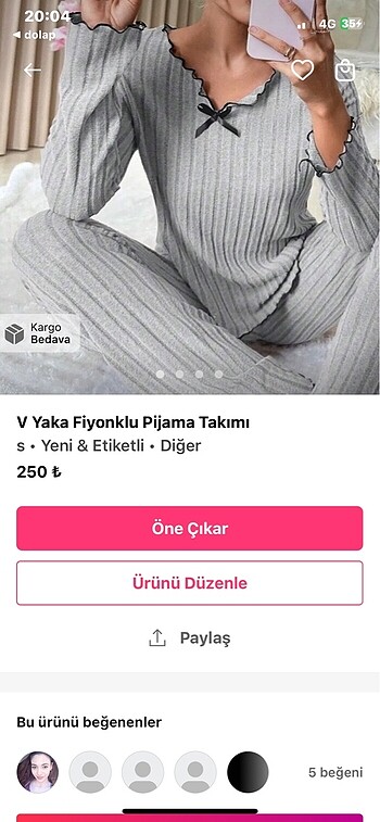  E.L.F 3 lü pijama takımı