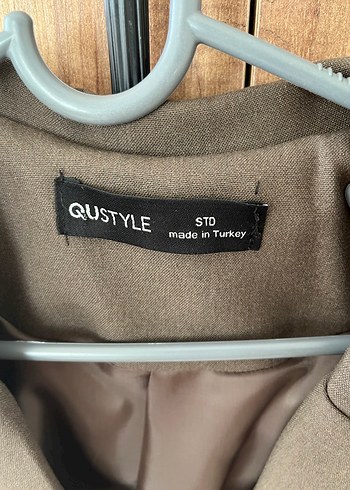 Bej Düğmeli Kadın Blazer Ceket - Görsel 4