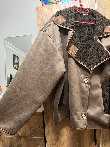 Diğer İçi yünlü oversize kaban
