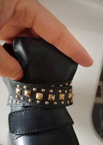 Vıcco marka kız Çocuk Siyah Kemerli Bot - Görsel 5