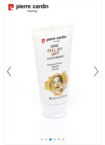 Beden Renk Pierre Cardin Peel Off Nemlendirici Soyulabilir Altın Maske 80 m