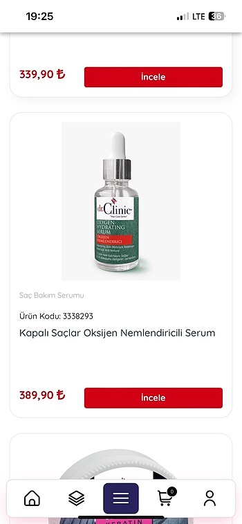 Kapalı saçlar için nemlendiricili saç serumu