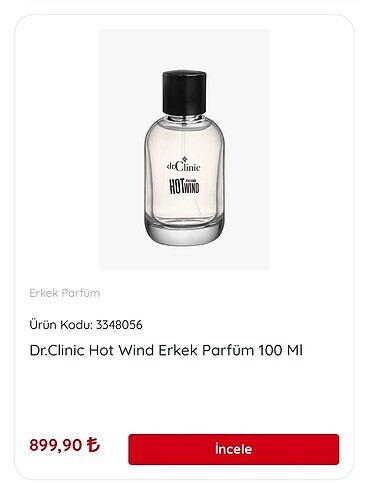 Erkek parfüm