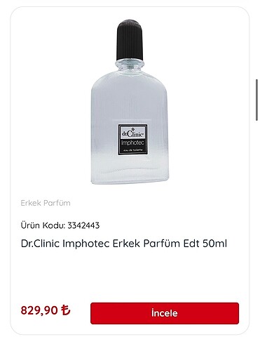 Erkek parfüm