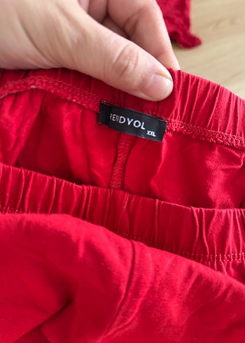 Trendyol & Milla Kırmızı Kadın Mini Bohem Pijama Takımı