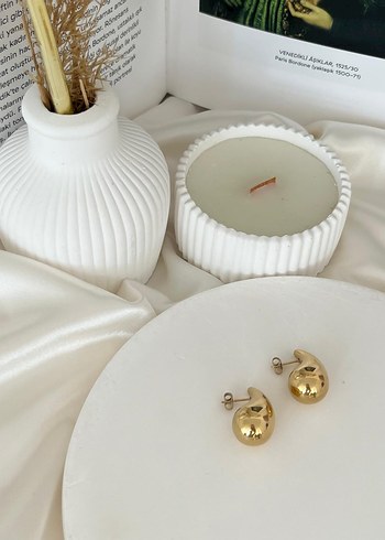 Altın Renk Mini Modern Klasik Küpeler