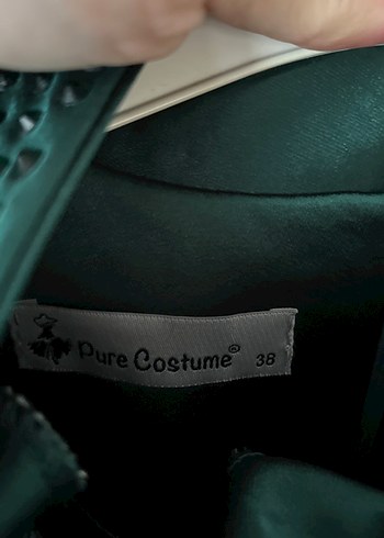 Uzun Kollu İşlemeli Elbisesi - Görsel 8