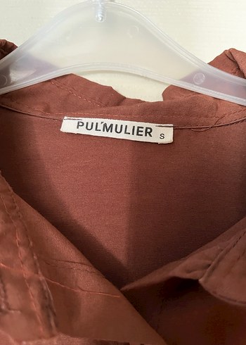 Düğmeli Salaş Kadın Bej Gömlek - Görsel 4