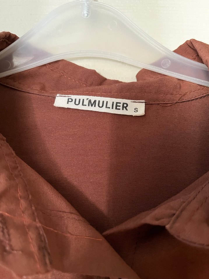 Düğmeli Salaş Kadın Bej Gömlek - Görsel 4