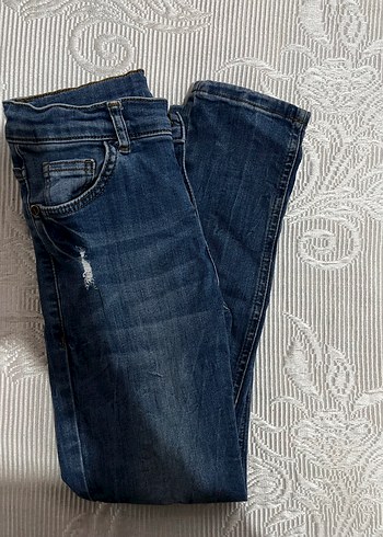 Erkek Çocuk Mavi Denim Pantolon - Görsel 3