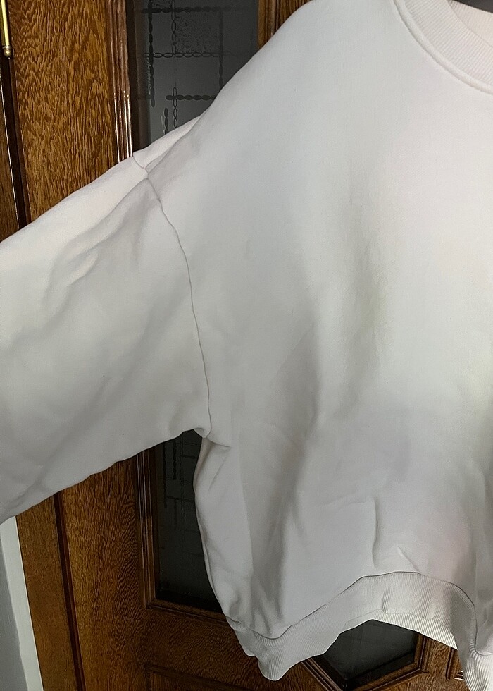 BEYAZ OVERSİZE SWEATSHİRT - Görsel 2