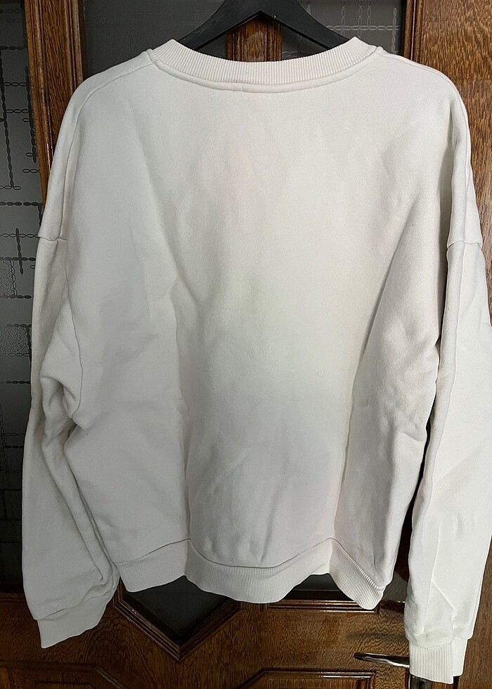 BEYAZ OVERSİZE SWEATSHİRT - Görsel 4