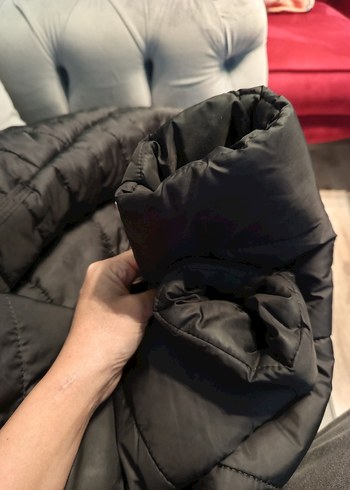 LCW Kadın Siyah Midi Kışlık Mont - Görsel 4