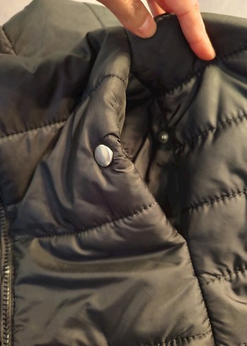 LCW Kadın Siyah Midi Kışlık Mont - Görsel 7