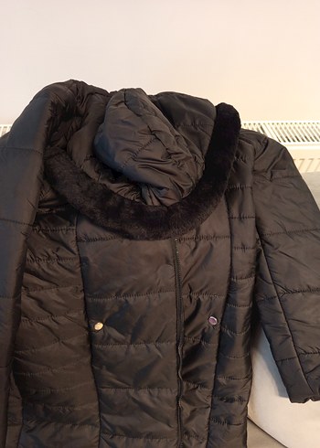 LCW Kadın Siyah Midi Kışlık Mont - Görsel 2