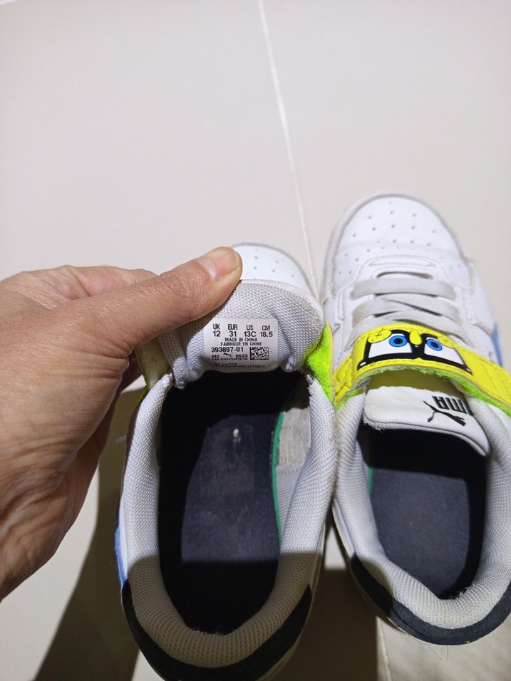 Puma erkek Çocuk Renkli Cırt Cırtlı Spor Ayakkabı - Görsel 5