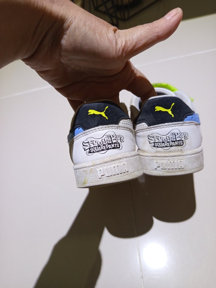 Puma erkek Çocuk Renkli Cırt Cırtlı Spor Ayakkabı - Görsel 4