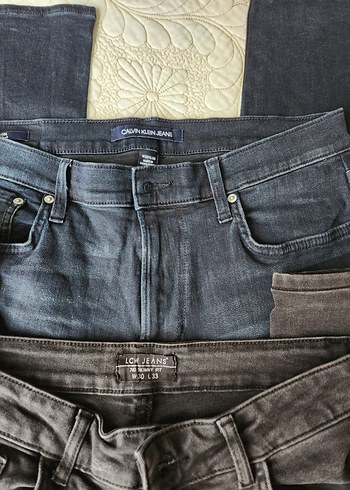 Lacivert ve Siyah 2 Adet  Erkek  Jean Pantolon - Görsel 7