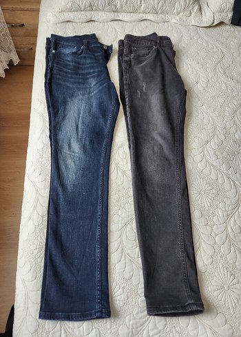 Lacivert ve Siyah 2 Adet  Erkek  Jean Pantolon - Görsel 6