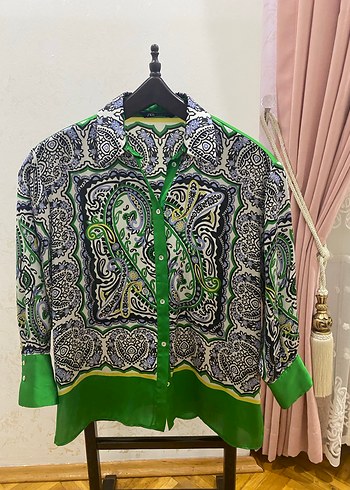 Zara saten gömlek - Görsel 2