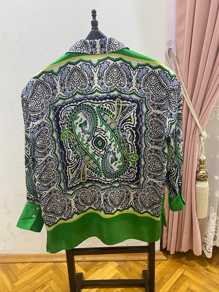 Zara saten gömlek - Görsel 3