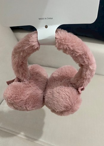 Pembe Kürklü Kız Çocuk Kulaklık - Görsel 3