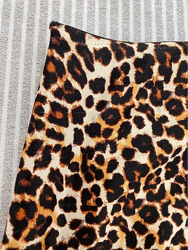 l Beden Zara leopar saten etek